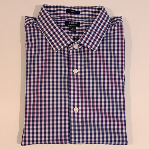 J. Crew men's XL Slim Fit Performance long sleeve button down shirt style #AS989 - Picture 6 of 13
